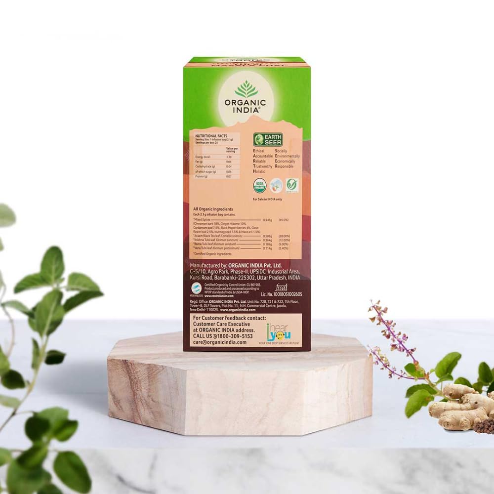 ORGANIC INDIA TULSI CHAI MASALA - 25 TEA BAGS