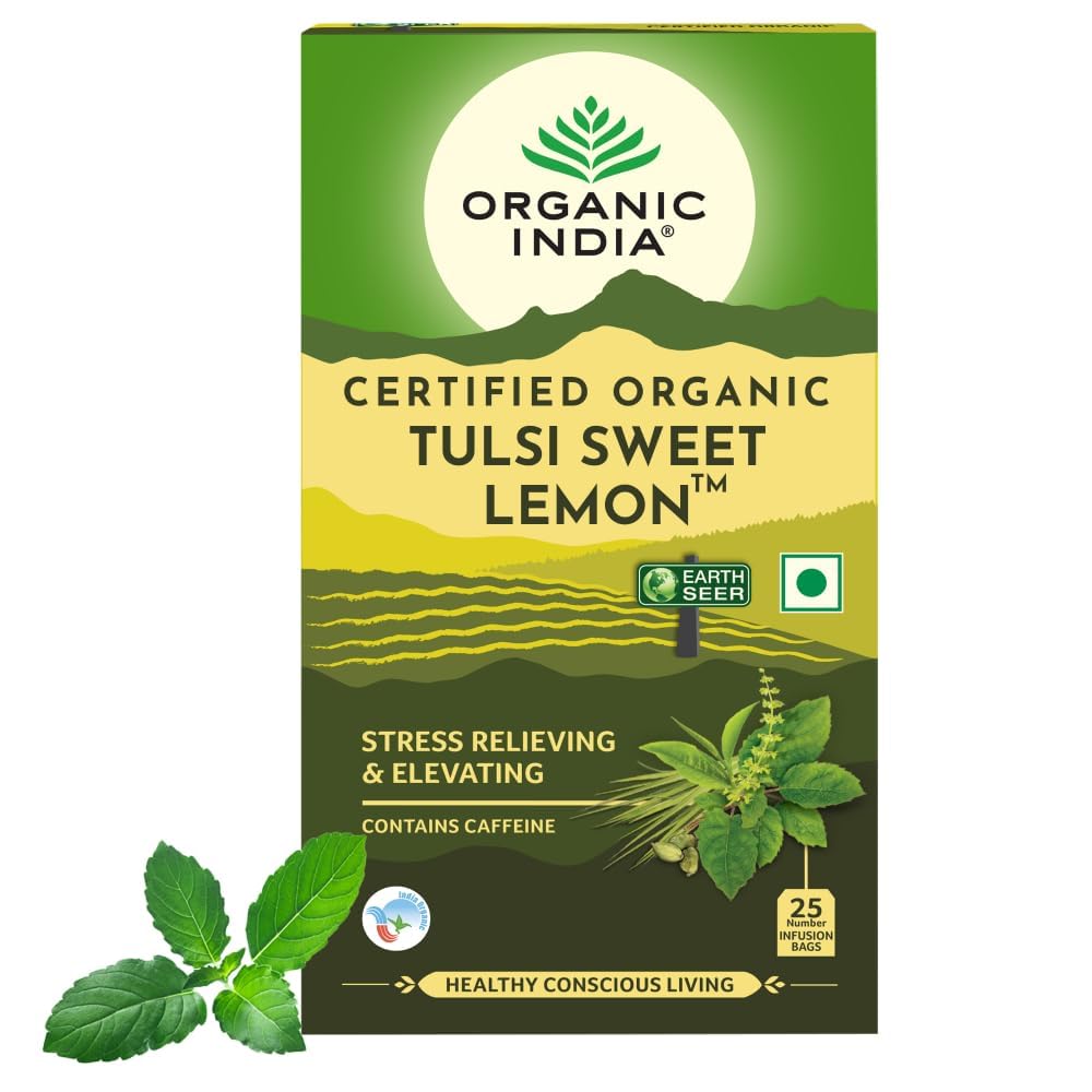 ORGANIC INDIA TULSI SWEET LEMON 25 TEA BAGS