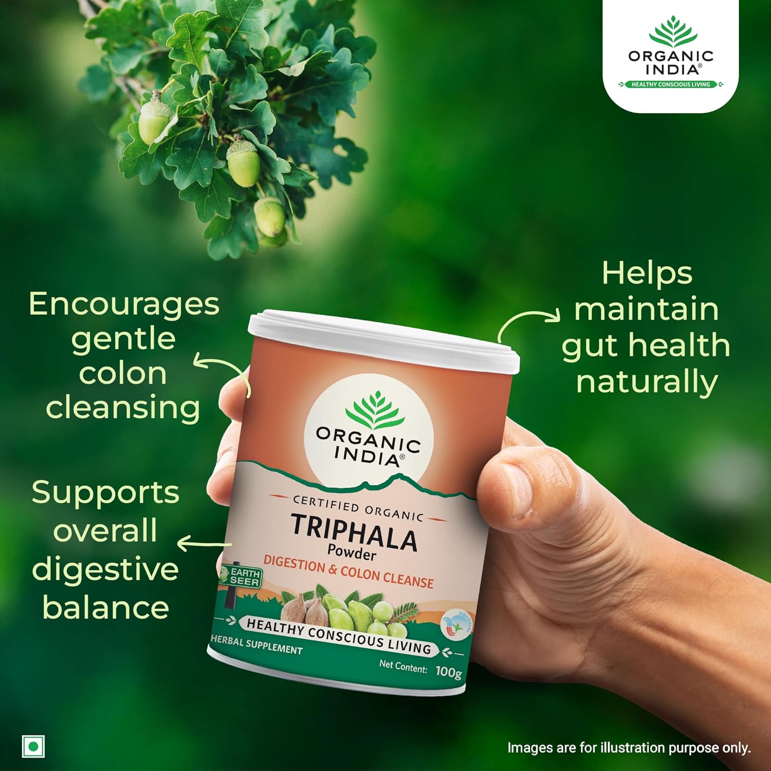 ORGANIC INDIA TRIPHALA POWDER - 100 GM