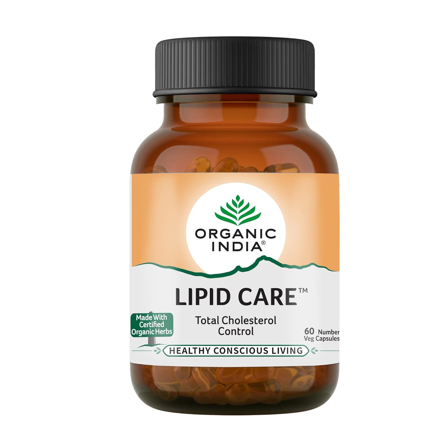 ORGANIC INDIA LIPIDCARE - 60 CAPSULES BOTTLE