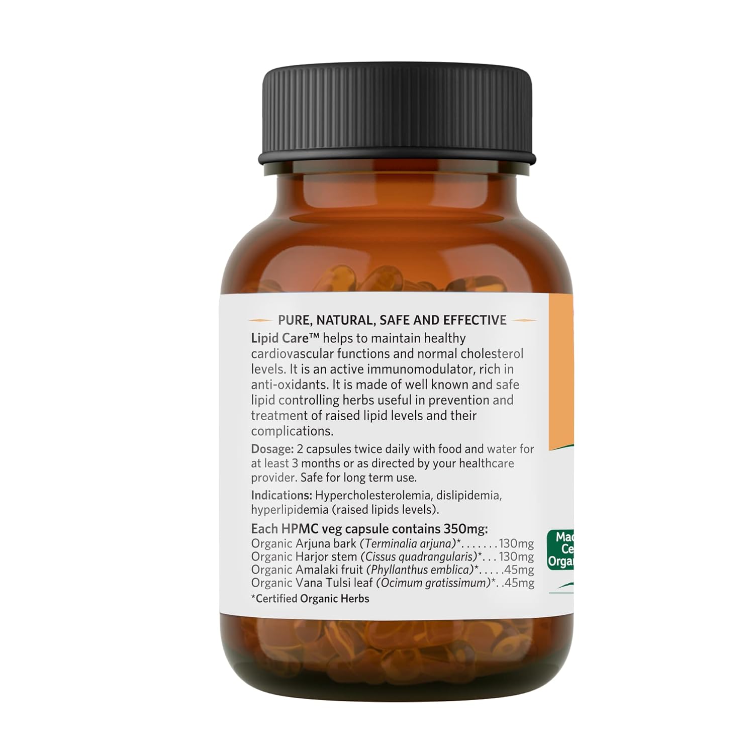 ORGANIC INDIA LIPIDCARE - 60 CAPSULES BOTTLE
